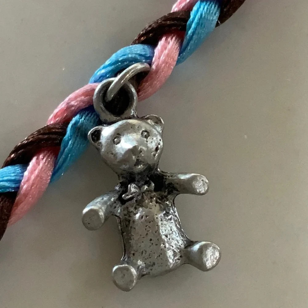 Girl Scout Brownie Backpack Braided Charm Dangle 3 Little Bear Charms & GS Logo